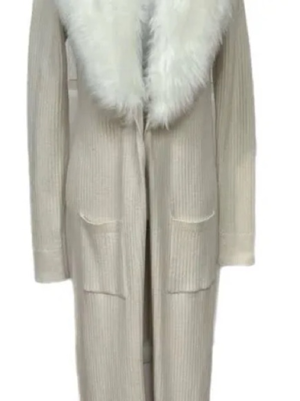 Show Me Your Mumu Lombardi Long Cardigan in snowy white